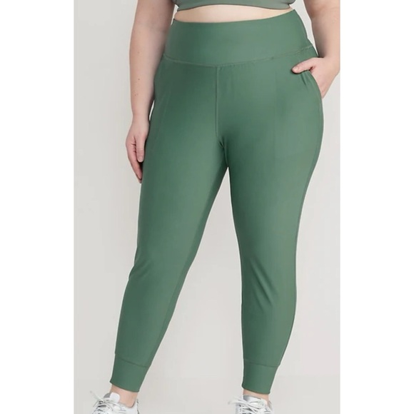 Old Navy High Rise Ankle Jogger Green - Picture 1 of 14